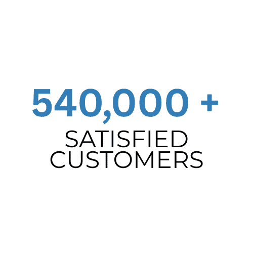 540,000+ Satisfied Customers